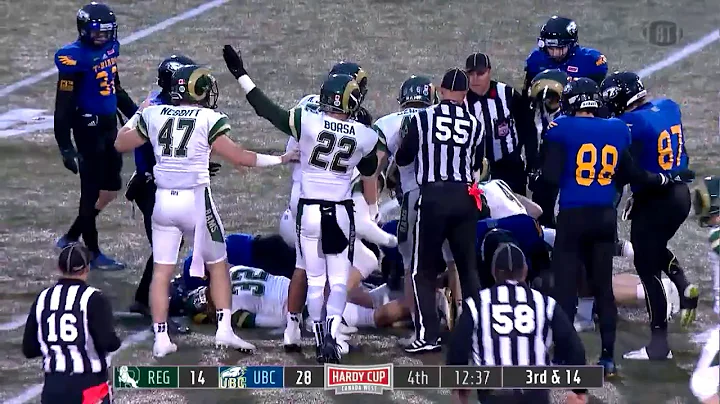 Hardy Cup Semifinal: Regina 21 - UBC 28