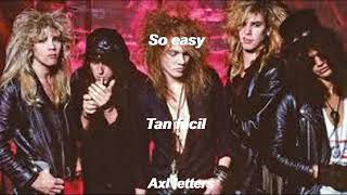 Guns N Roses - Its So Easy Lyrics Sub Español