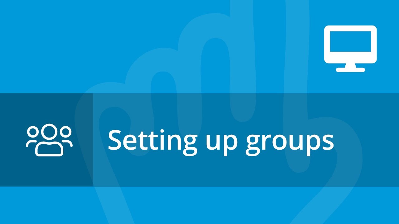 Setting up groups - YouTube