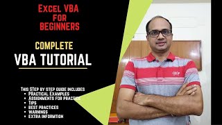 Excel VBA Tutorial for Beginners | Learn Excel VBA step by step with Examples