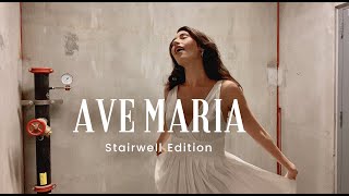 'Ave Maria' in a stairwell with the best acoustics EVER