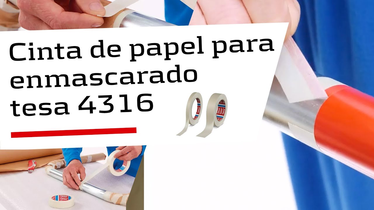 tesa 4317 Cinta de carrocero blanca para APLICACIONES GENERALES - tesa  krepp 80ºC