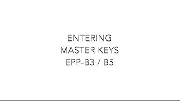(Genmega ATM) How to Enter Master Keys EPP-B3 & EPP-B5