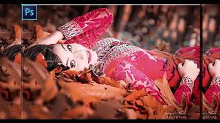 Photoshop Tutorial : How to Edit Outdoor Portrait - Autumn Color Effect screenshot 2