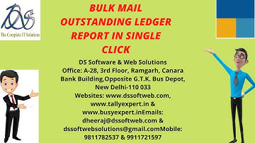 BULK EMAIL OUTSTANDING LEDGER IN SINGLE CLICK