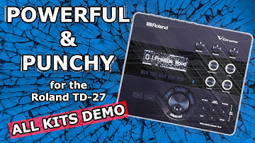 POWERFUL & PUNCHY Pack | Roland TD-27 Custom Kits Expansion Pack for Modern Rock & Metal  w/ Samples