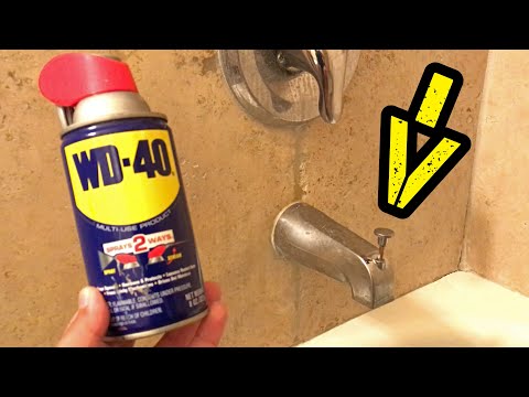 HOW to Fix a STUCK Bathtub Spout!! LEAKING