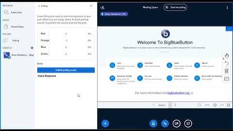 Polling in Big Blue Button