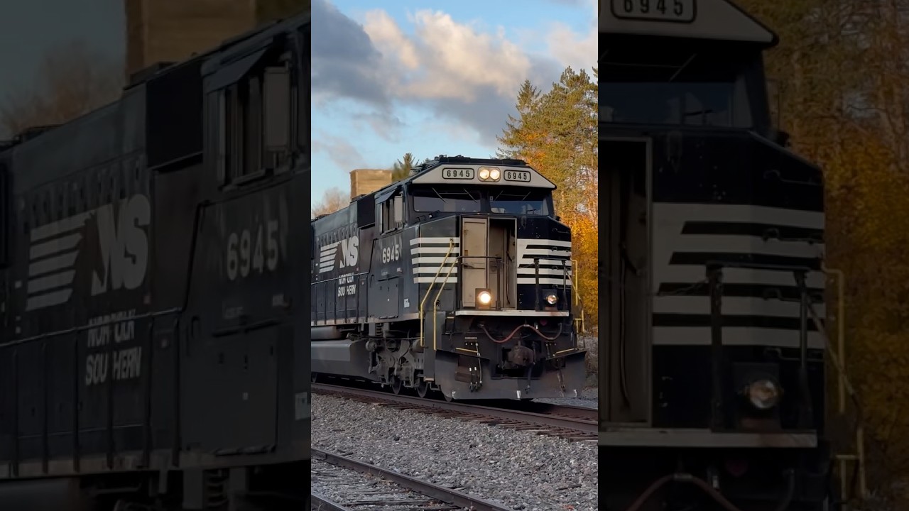 NS 6945 leads a morning manifest