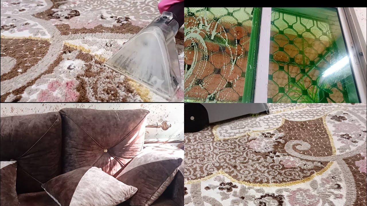 الجزء الثاني من التنظيف #شطف #غسيل سجاد بمكنسة #هوفر#غسيل برادي  #اكسبلور #تنظيف #روتينات #روتين 