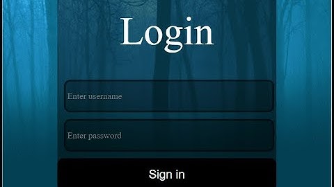 كيفية انشاء نموذج تسجيل دخول (2) -How To Create Login form (HTML and CSS)