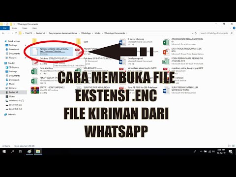 Cara membuka file format Enc. Dari whatapp