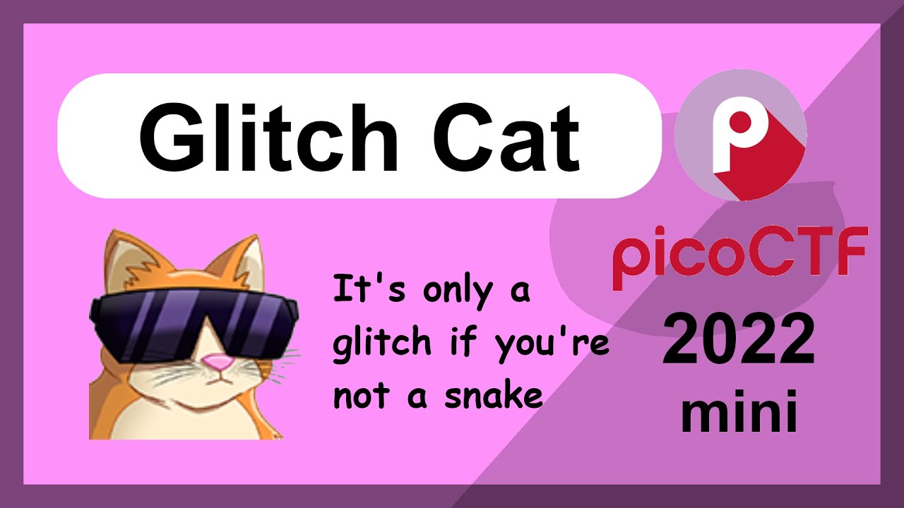 Beginner picoMini 2022 - General Challenges - Glitch Cat