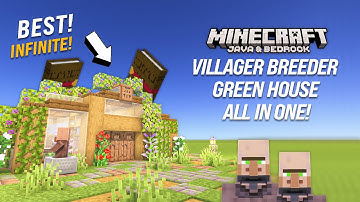 Minecraft Villager Breeder Greenhouse Tutorial [Aesthetic] [Java/Bedrock/Console] [1440p HD]