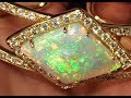 Spectacular Opal Gemstone and Diamond Bracelet