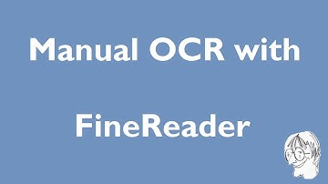 Manual OCR with FineReader