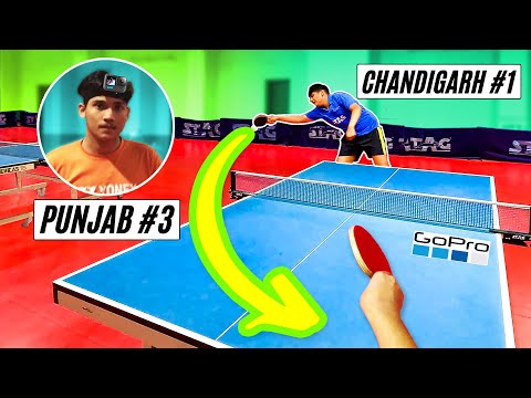 Table Tennis Match - Punjab Rank 3 vs Chandigarh Rank 1 | GoPro Table Tennis Player POV