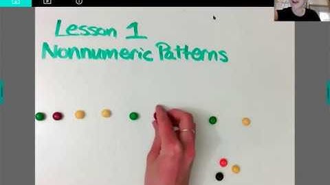 Math: Unit 7: Lesson 1: Nonnumeric Patterns