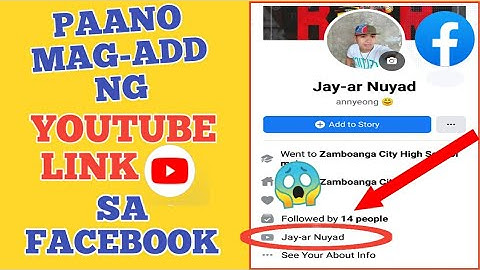Paano Mag-Add ng Youtube Channel Link sa Facebook Account | gamit ang cellphone