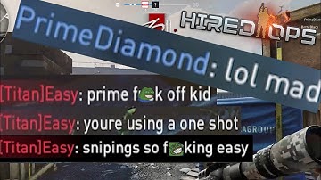 DESTROYING a SALTY TOXIC Trash Talker in Hired Ops (HE RAGEQUITS!)