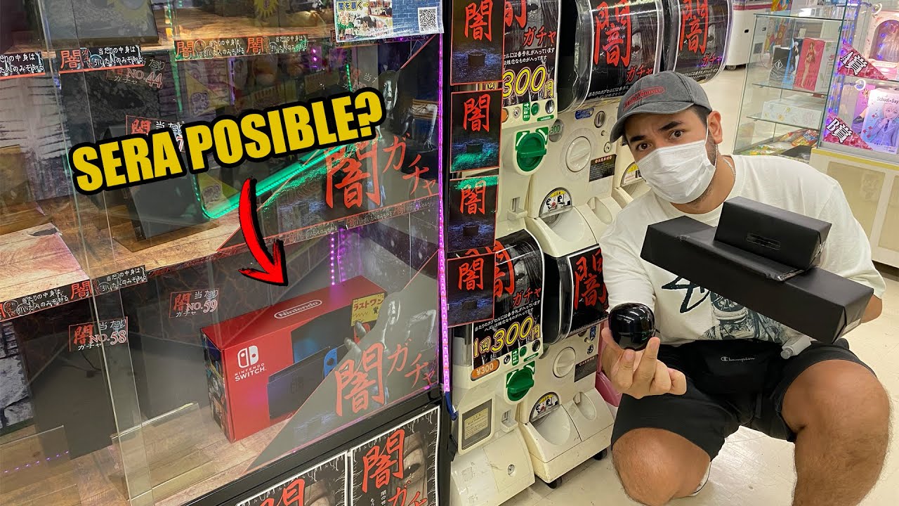 MAQUINA de PREMIOS SORPRESA en JAPON ? | GACHAPONES DE TERROR | SE PUEDE GANAR UNA SWITCH?