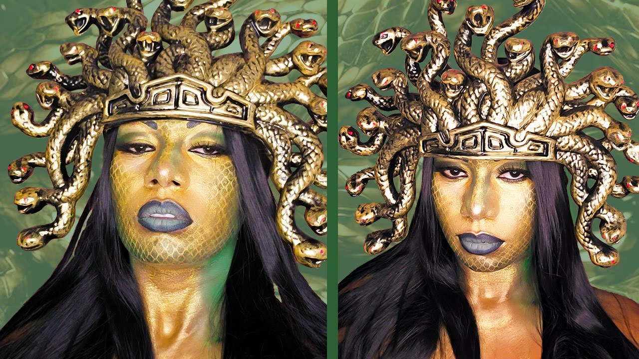 HALLOWEEN IDEAS | MEDUSA MAKEUP TUTORIAL - YouTube
