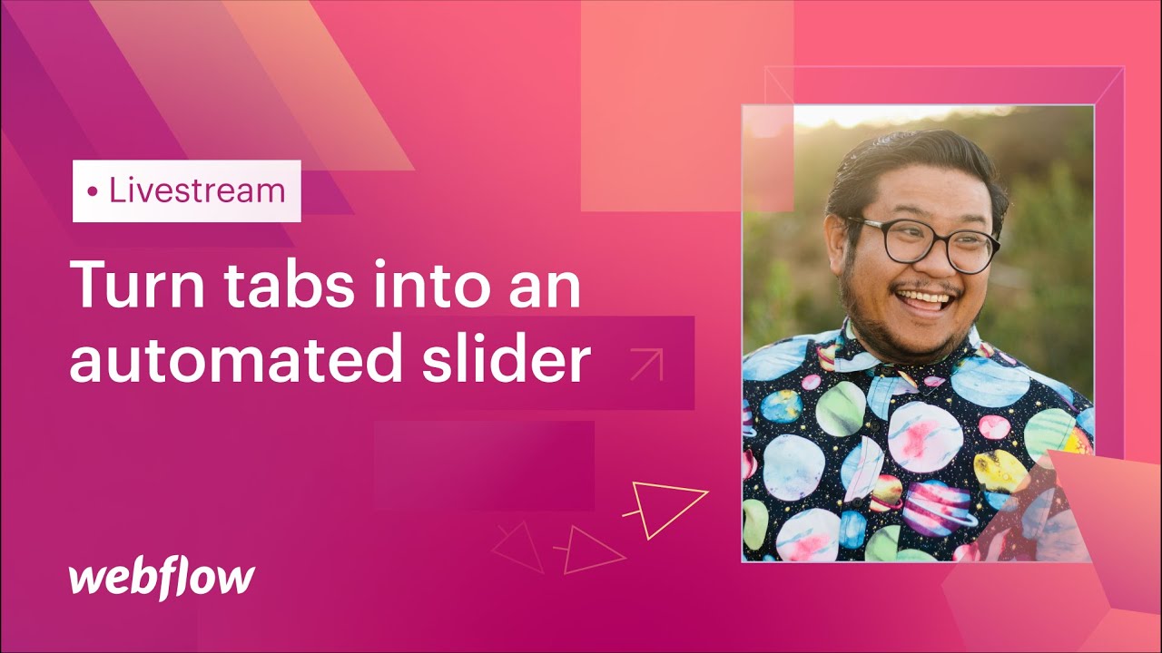 Low code in Webflow: How to turn tabs into an automated carousel - YouTube