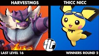 Last Level Harvestmgs Incineroar Vs Thicc Nicc Pichu Winners Round 2