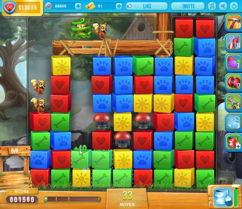 Pet Rescue Saga level 1134 no hammers 😈 ►TOBIAS DEAMON◄