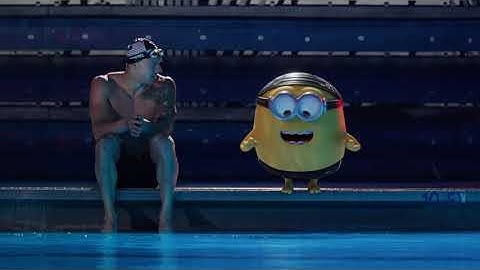 The Minions interrupt Caeleb Dressel
