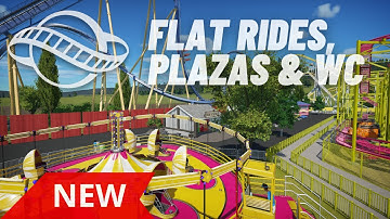 Mini-Tutorial Part 16 - How To Build Realistic Flat Rides, Plazas & WC In Planet Coaster (Timelapse)