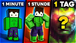 Ich code MINECRAFT SUPERHELDEN in 1 Minute, 1 Stunde und 1 Tag