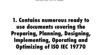 The ISO IEC 19770 Toolkit