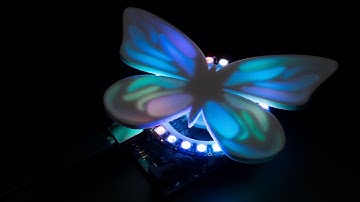 3D Printed NeoPixel Ring Butterfly With Tinkercad