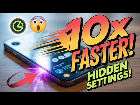 Make Your Phone 10x Faster Instantly – Hidden Settings You Didn’t Know! 🚀📱🔥