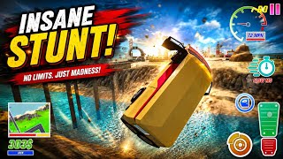 INSANE CAR STUNT OVER THE RIVER! 😱 Extreme Driving Simulator Gameplay screenshot 2