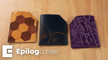 Laser Cutting and Engraving Leather Wallets