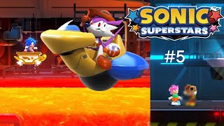 Трудный Старый Босс Фэнг И Лицо Нового Персонажа Трип: Прохождение Игры Sonic Superstars С Другом #5