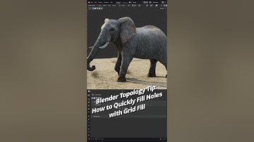 Blender Tip: Fill Holes Fast with Grid Fill!