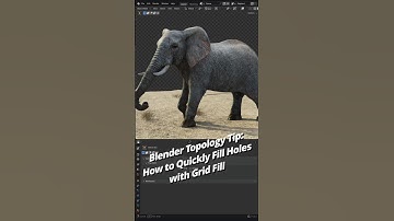 Blender Tip: Fill Holes Fast with Grid Fill!
