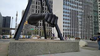 Monument to Joe Louis, aka "The Fist"