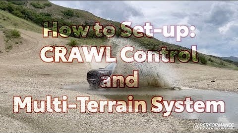 How to use CRAWL & MTS | Performance Toyota Bountiful