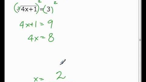 MTH095 Solving Radical and Rational Equations (3.4)