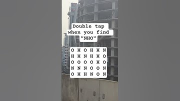 Observation Visual Test: 5 Seconds For You To Spot NHO. Try Your Skills!  #puzzle