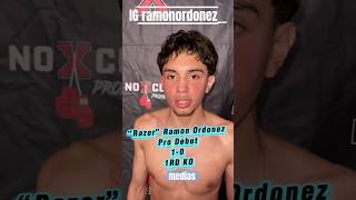 Interview with “Razor” Ramon Ordonez after his Lights Out Pro Debut at ProBox Tv 5-1-26