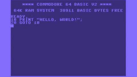 C64 Hello, World!