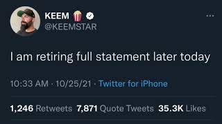 KEEMSTAR IS RETIRING
