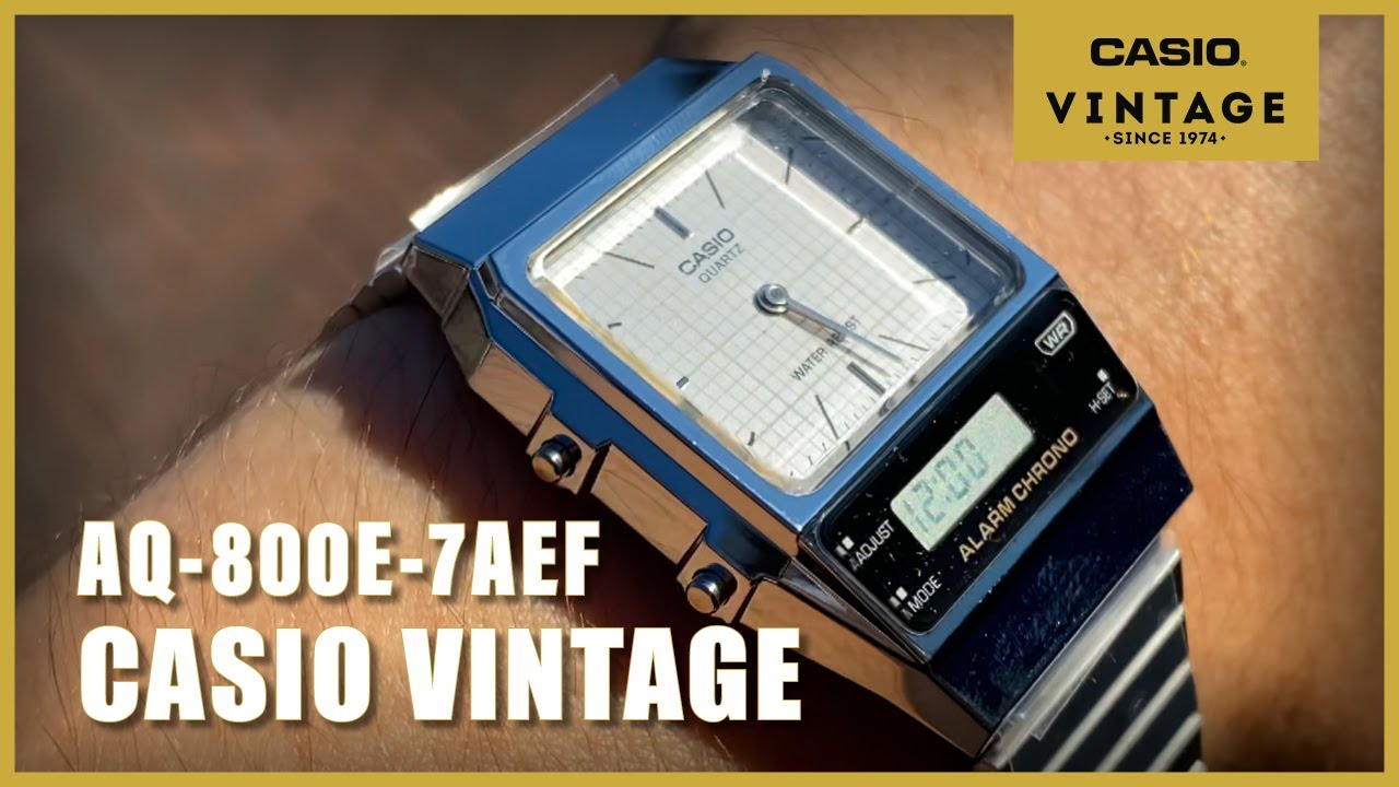 Unboxing The New Casio AQ-800E-7AEF - YouTube Vintage
