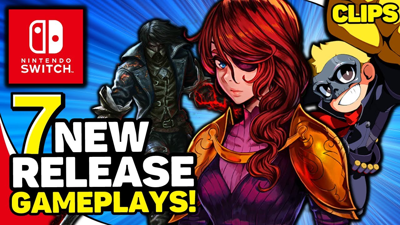 7 More NEW Games On Nintendo Switch: Gameplay Clips!
