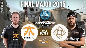 FNATIC vs NIP - ESL ONE KATOWICE 2015 FINAL - DEMOTV CSGO mapa 1 DUST 2